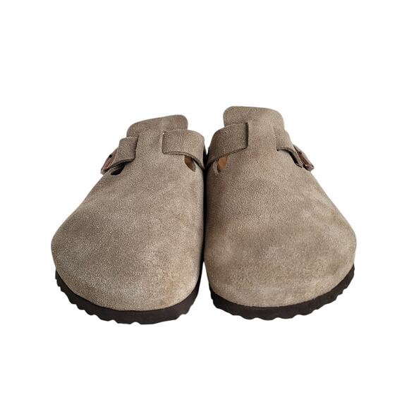 Birkenstock Boston Soft Footbed Clogs in Taupe Suede Men's 43 EU 10-10.5 US - Picture 4 of 10